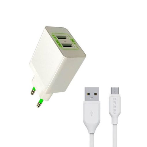 شارژر دیواری جرلکس مدل GA-02 به همراه کابل تبدیل USB-C