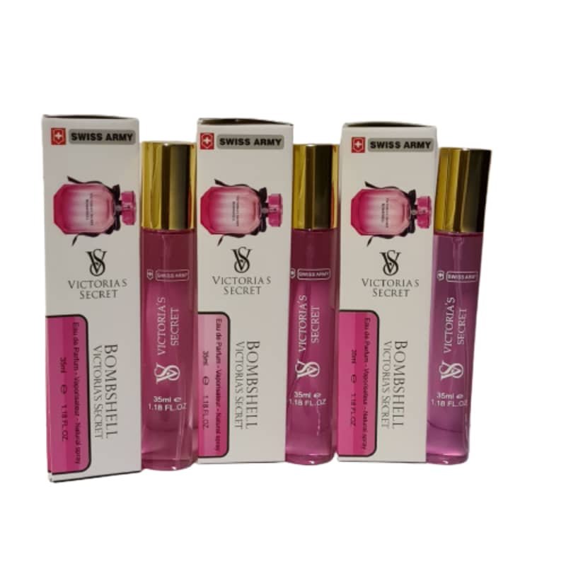 عطر جیبی زنانه سوئیس آرمی مدل BOMBSHELL حجم 35 میلی لیتر مجموعه 3 عددی عطر جیبی زنانه سوئیس آرمی مدل BOMBSHELL حجم 35 میلی لیتر مجموعه 3 عددی