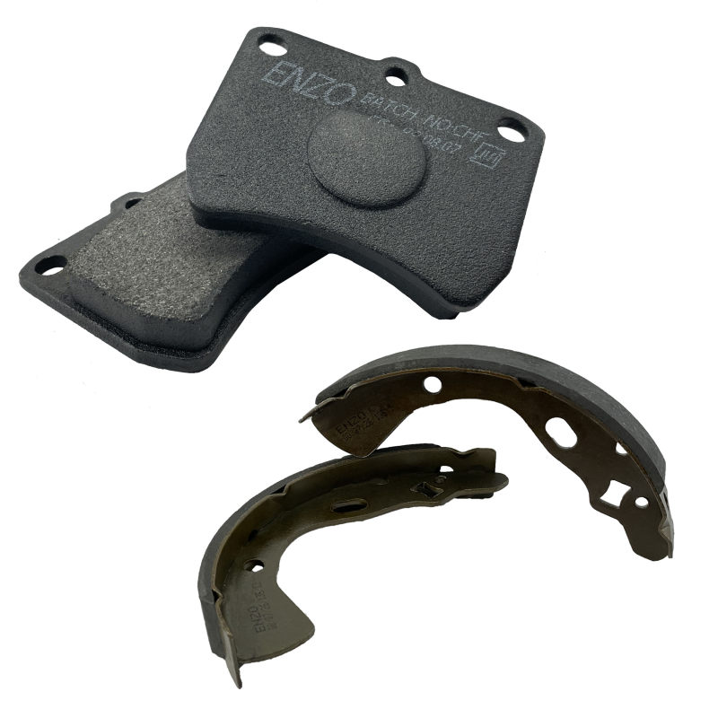 لنت ترمز جلو انزو کد 0068 مناسب برای خودرو پراید به همراه لنت ترمز عقب لنت ترمز جلو انزو کد 0068 مناسب برای خودرو پراید به همراه لنت ترمز عقب