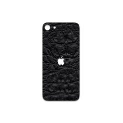 برچسب پوششی ماهوت مدل Black-Crocodile-Leather مناسب برای گوشی موبایل اپل iPhone SE 2020