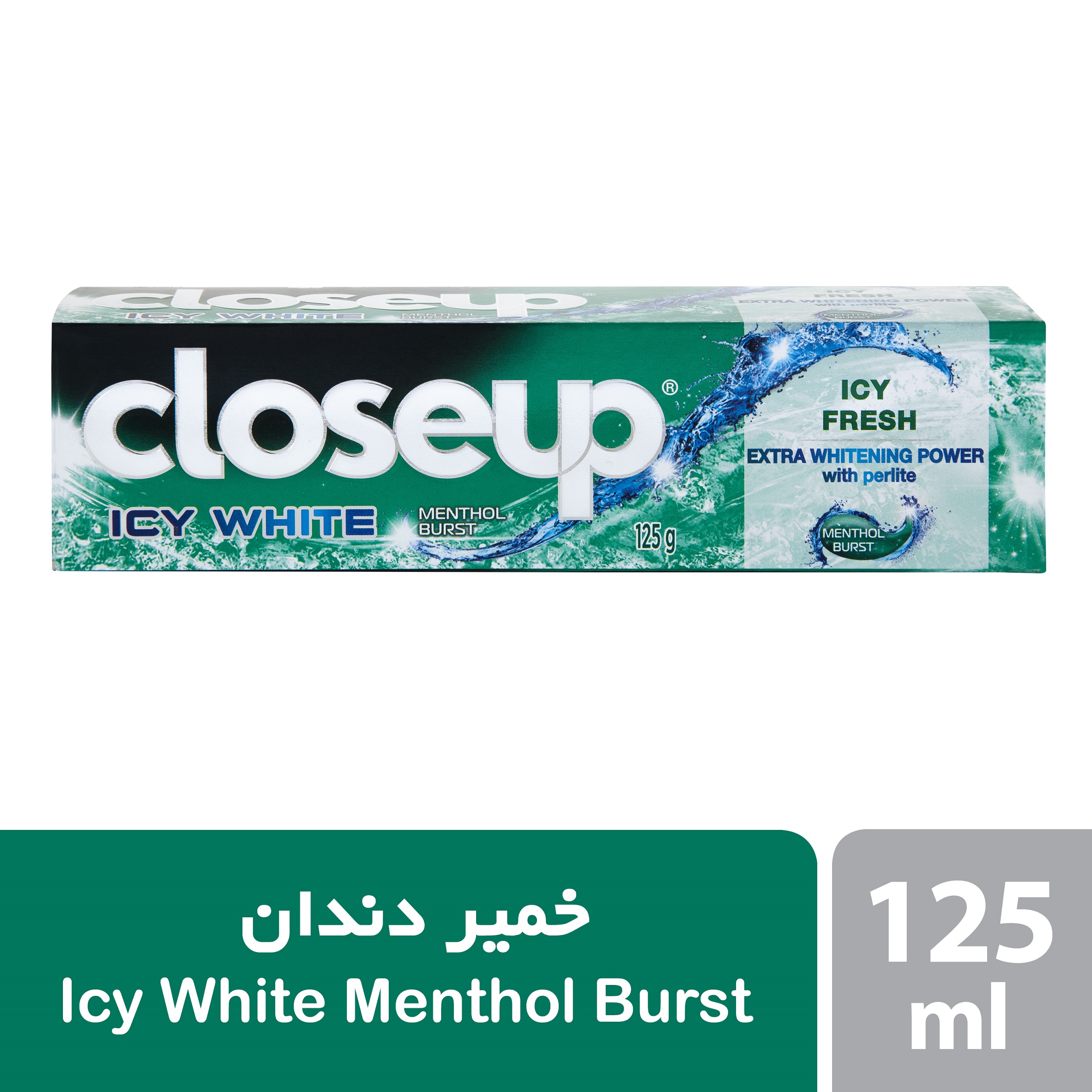 خمیر دندان سفیدکننده کلوس آپ مدل Menthol Burst حجم 125 میلی لیتر خمیر دندان سفیدکننده کلوس آپ مدل Menthol Burst حجم 125 میلی لیتر