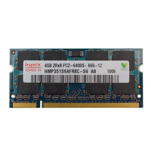 رم لپتاپ DDR2 تک کاناله 800 مگاهرتز CL6 هاینیکس مدل PC2 ظرفیت 4 گیگابایت