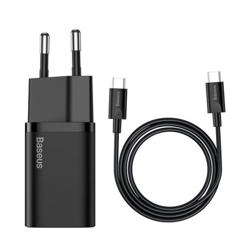 شارژر دیواری باسئوس Quick Charger 25W به همراه کابل تبدیل  usb-c
