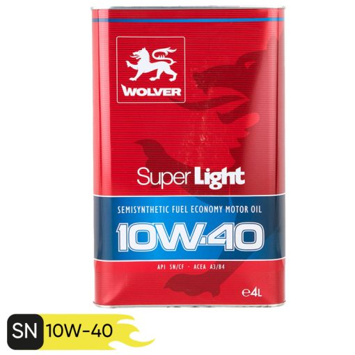 روغن موتور خودرو ولور مدل Super light 10W40 SN حجم 4 لیتر