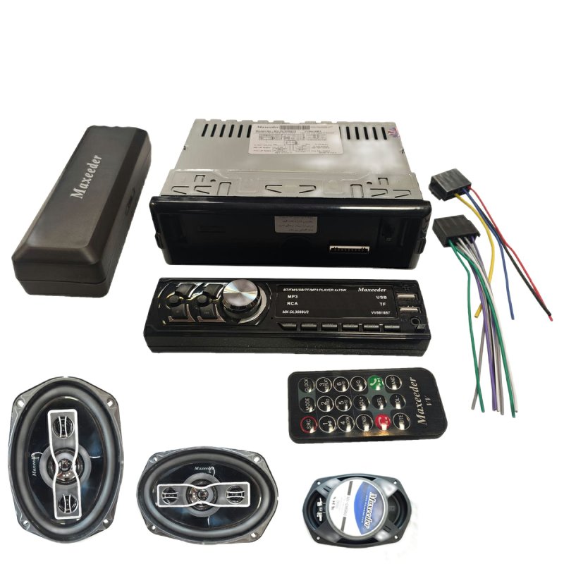 پخش کننده خودرو مکسیدر مدل VV8818BTبه همراه اسپیکر خودرو مکسیدرمدل MX-CX6950 پخش کننده خودرو مکسیدر مدل VV8818BTبه همراه اسپیکر خودرو مکسیدرمدل MX-CX6950