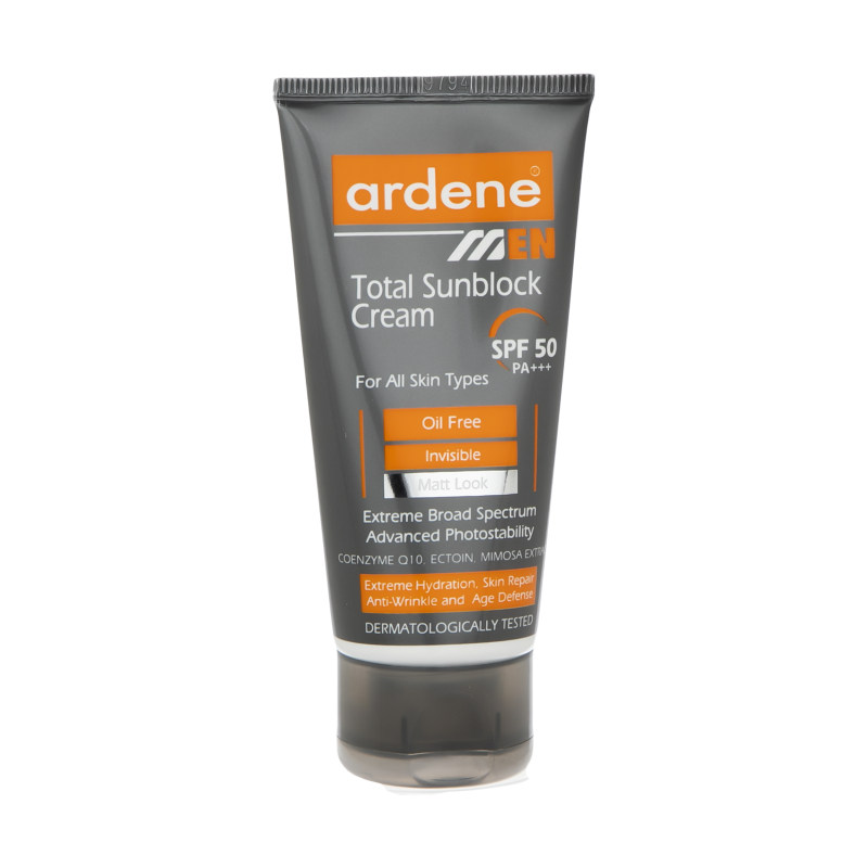 کرم ضد آفتاب آقایان آردن مدل Total SPF50 وزن 50 گرم کرم ضد آفتاب آقایان آردن مدل Total SPF50 وزن 50 گرم