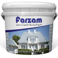 رنگ عایق اکریلیک آبی فرزام کد 850 وزن 4 کیلوگرم