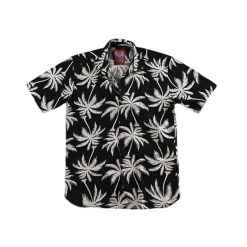 پیراهن آستین کوتاه مردانه سرز طرح هاوایی مدل نخل بلند