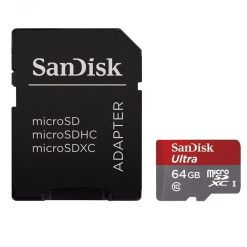 کارت حافظه مدل اولترا کلاس 10 استاندارد UHS-I سرعت 80mb/s
ظرفیت 64 گیگابایت به همراه آداپتور MicroSD