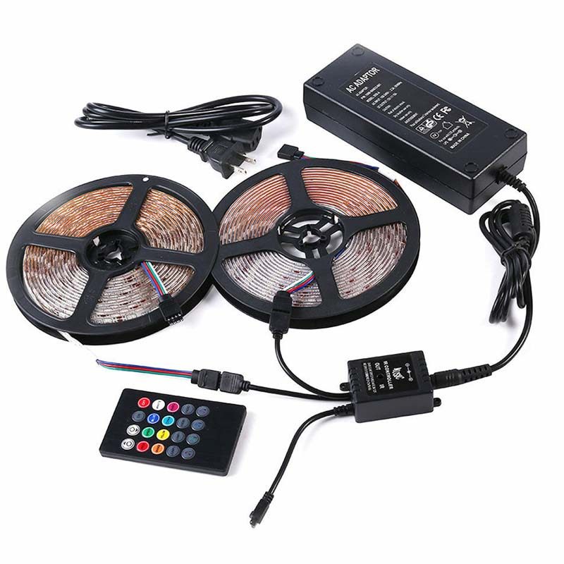 ریسه ال ای دی مدل ریموت موزیکال کد RGB-24key طول 10 متر ریسه ال ای دی مدل ریموت موزیکال کد RGB-24key طول 10 متر