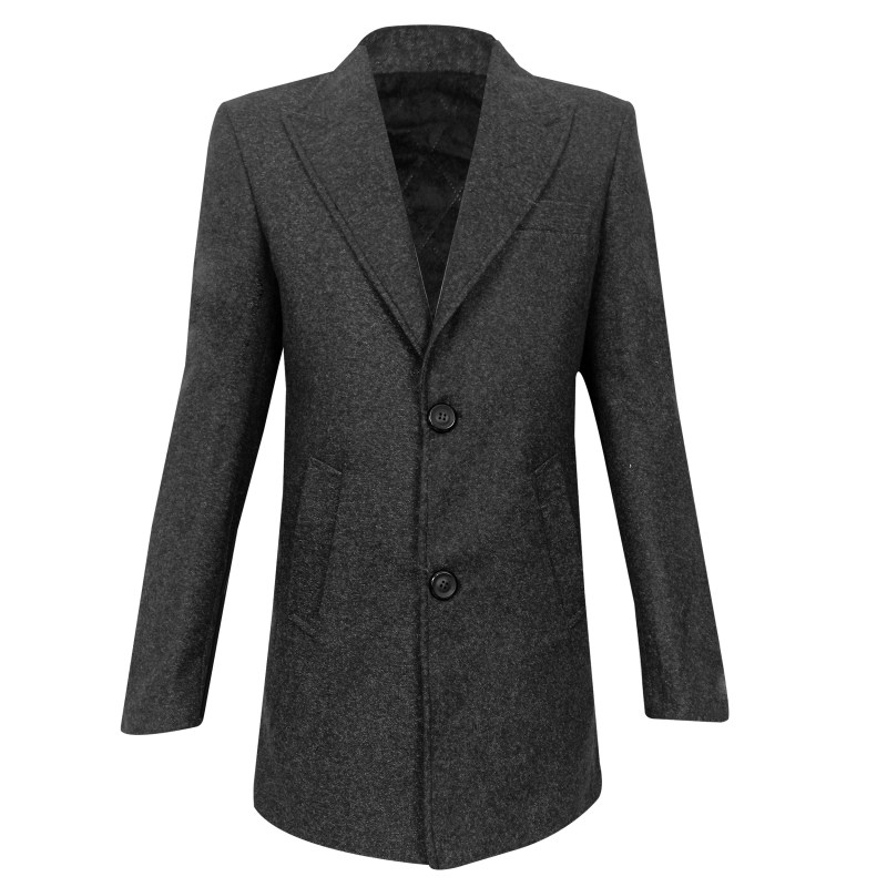 پالتو مردانه مدل ماهوت 02 رنگ ذغالی پالتو مردانه مدل ماهوت 02 رنگ ذغالی