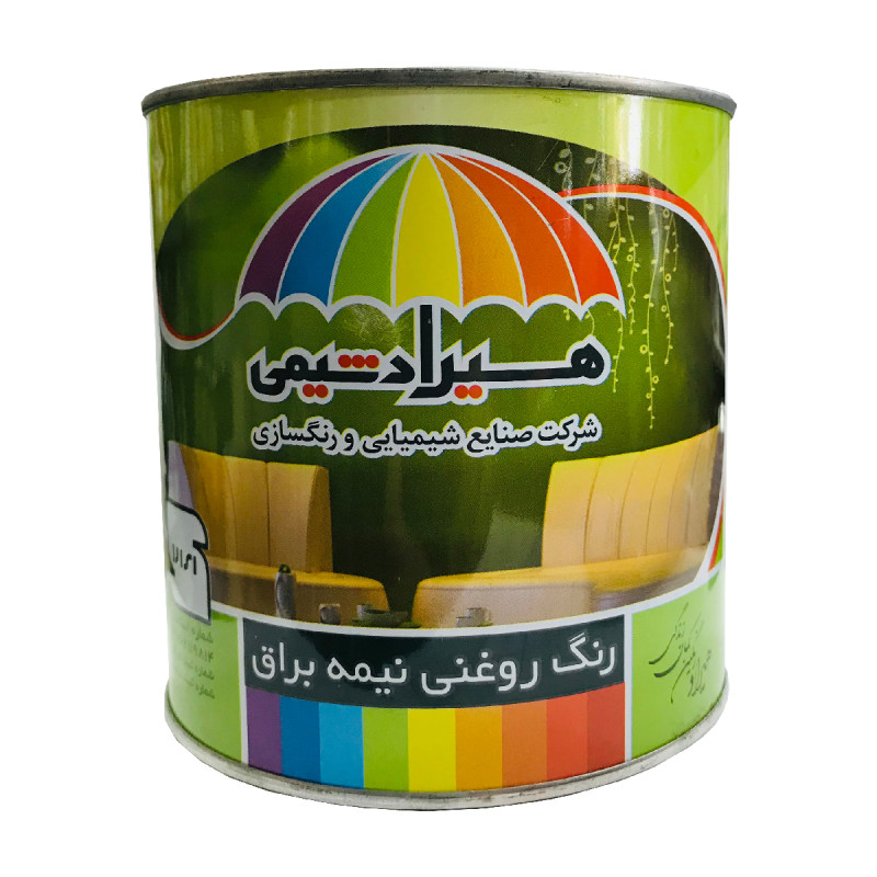 رنگ روغنی سفید نیمه براق هیراد شیمی کد 111 حجم 3785 میلی لیتر رنگ روغنی سفید نیمه براق هیراد شیمی کد 111 حجم 3785 میلی لیتر