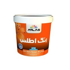 رنگ نیم پلاستیک سفید مات رنگ اطلس کد 87 حجم 5 لیتر
