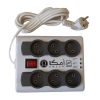 محافظ ولتاژ و چند راهی برق تک گل مدل Electronic 4 Sochets