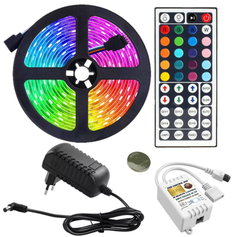 ریسه ال ای دی مدل As plus RGB44 key طول 5 متر ریسه ال ای دی مدل As plus RGB44 key طول 5 متر