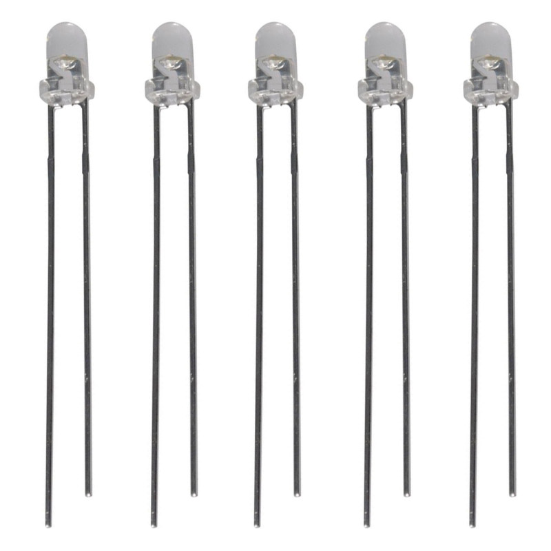دیود ال ای دی مدل UV 395 بسته 5 عددی دیود ال ای دی مدل UV 395 بسته 5 عددی
