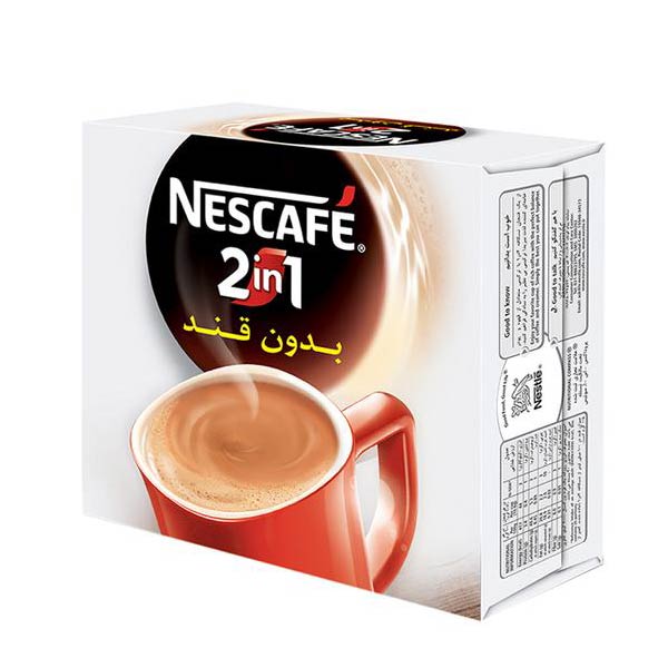 قهوه فوری 2×1 بدون قند نسکافه – 20 عددی